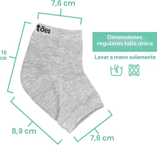 Miniatura 6 de ZenToes Calcetines hidratantes para el tratamiento de talones agrietados, vitamina E, aceite de oliva y aceite de jojoba, calcetines de talón