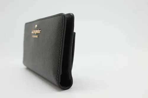 Miniatura 5 de Kate Spade New York Staci - Billetera plegable delgada grande, color negro, Negro