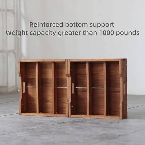 Miniatura 4 de Plataforma de madera de 3.7 pulgadas de altura. Taburete de un escalón más grande de 31.5 pulgadas para adultos y personas mayores. Escalón