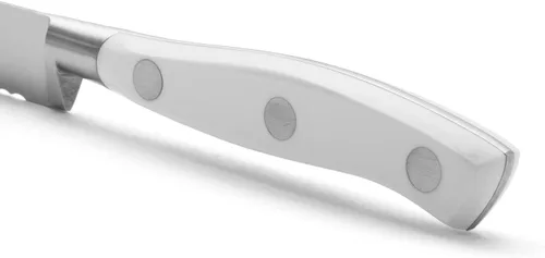 Miniatura 4 de Arcos Cuchillo forjado dentado de acero inoxidable de nitrum de 5 pulgadas y hoja de 5.118 in. Mango ergonómico POM de polioximetileno. Serie Blanco