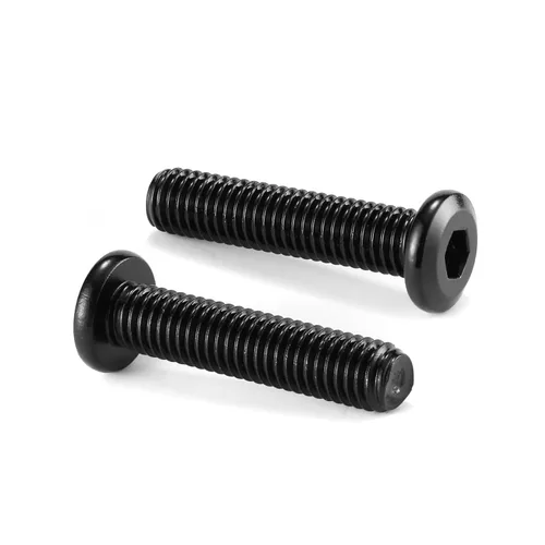 Miniatura 9 de M6 x 60mm 10 piezas de tornillos de cabeza plana con casquillo hexagonal, acero inoxidable 304 18-8, rosca completa, óxido negro de SG TZH