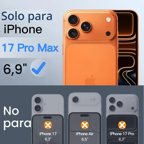 Miniatura 2 de JETech Protector de pantalla de privacidad para iPhone 17 Pro Max de 6,9 pulgadas, película de vidrio templado antiespía con herramienta de fácil
