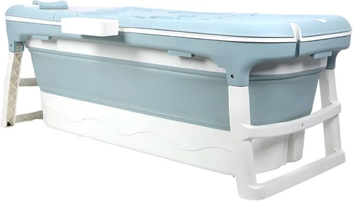 Miniatura 7 de Bañera plegable de 58/56/50/46 pulgadas, bañera portátil grande, bañera plegable independiente para adultos, bañera plegable para ducha, baño