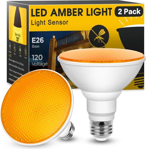 Miniatura 13 de JandCase Luces LED Anti-Insectos para Exteriores, Bombillas de Luz Anti-Insectos Amarillas de 12W para Exteriores, Equivalente a 100 Vatios