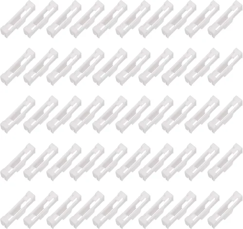 Miniatura 7 de MECCANIXITY 50 clips de cable servo, extensión de servo ABS, soporte de fijación de hebilla de cable de seguridad para avión a control remoto, Rojo