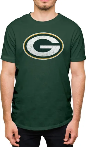 Miniatura 17 de Hybrid Sports NFL - Distressed Team Logo - Officially Licensed Adult Short Sleeve Fan Tee for Men & Women Los Angeles Rams - Azul real