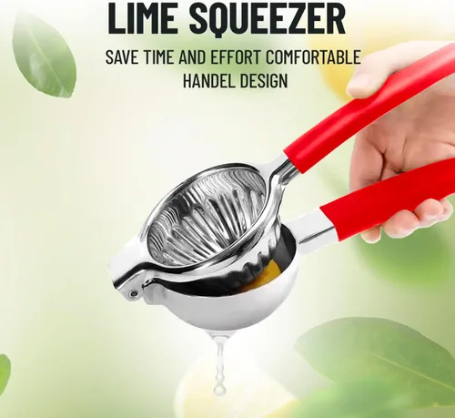 Miniatura 5 de TUISWO - Exprimidor de limón de acero inoxidable, exprimidor manual de cítricos, grande, exprimidor de lima de metal, extractor de jugo de naranja
