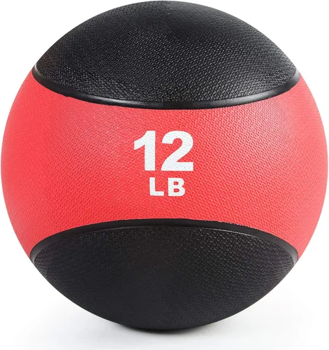 Miniatura 6 de RitFit Weighted Medicine Ball - Non-Slip Rubber Shell & Dual Texture Grip - Workout Exercise Ball for Core Strength, Balance Training, Coordination