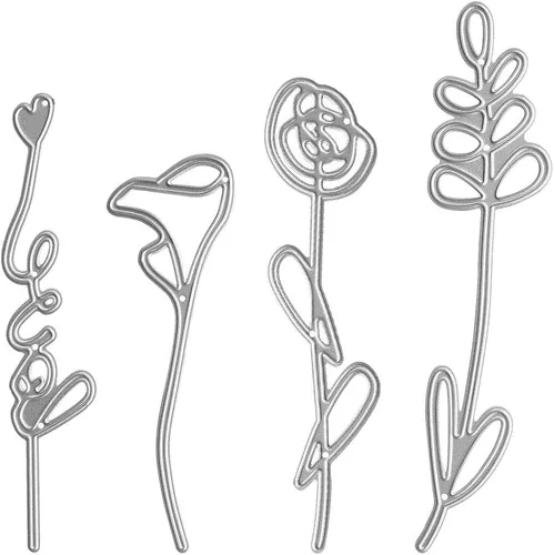 Miniatura 6 de Troqueles de metal para cortar hojas de 9 piezas, troquelados de hojas de arce y ginkgo, plantillas de relieve y plantillas para álbumes de recortes