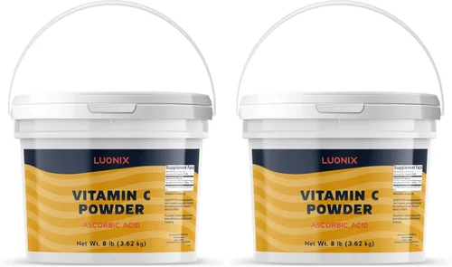Miniatura 7 de Luonix Vitamina C en polvo, cubo de 1 galón, ácido ascórbico, suplemento