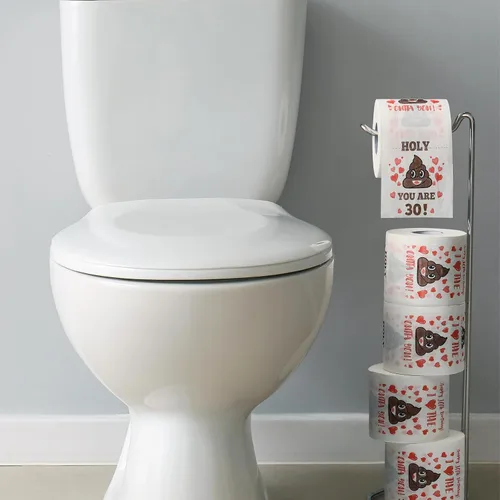 Miniatura 2 de Regalos de 30 cumpleaños para mujeres, hombres, ella, él – Papel higiénico de broma feliz – Decoraciones de cumpleaños 30 – Suministros de fiesta
