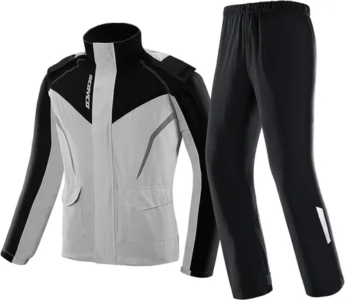 Miniatura 12 de Scoyco Chaquetas impermeables para hombre, chaqueta impermeable ligera para exteriores con capucha