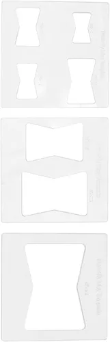 Miniatura 3 de Oumefar Kit de 3 plantillas de incrustaciones de mariposa, plantillas de mariposa de 6 x 6 pulgadas para carpintería, enrutador y plantillas