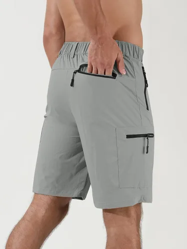 Miniatura 3 de Suwangi Pantalones cortos de senderismo para hombre, de secado rápido, atléticos, cortos, viajes, pesca, golf, tácticos, para hombres con múltiples