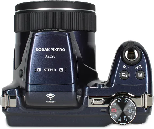 Miniatura 5 de Cámara digital Kodak Pixpro AZ528 (azul) Paquete que incluye: tarjeta de memoria de 32 GB, kit de filtros, lector de tarjetas, correa de mano