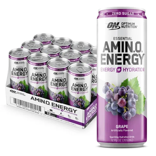 Miniatura 15 de Optimum Nutrition Amino Energy - Bebida de hidratación espumosa, electrolitos, cafeína, aminoácidos, BCAAs, sin azúcar, limonada de mango y piña, 12