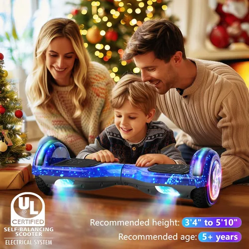 Miniatura 6 de SISIGAD Scooter, 6.5" Flash Wheels & Corlorful LED Lights, All for Girls Boys Kids Ages 6+ H-Star Azul