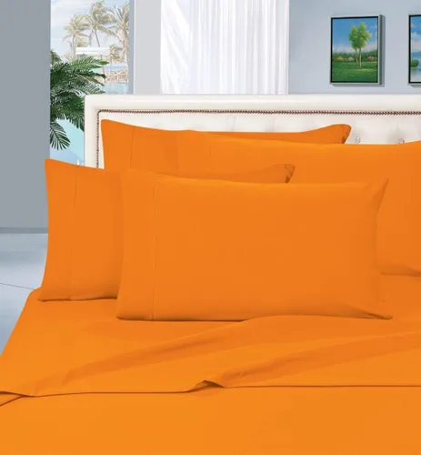 Elegance Linen, 1500 series, juego de sábana de 4 piezas, resistente a las arrugas, suave, sedoso y de lujo, para colchón de hasta 16 pulgadas,