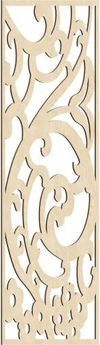 Miniatura 129 de Bridgewater - Paneles de pared decorativos de madera con calado, 9 3/8 pulgadas de ancho x 24 3/8 pulgadas de alto x 1/4 de alto, nogal