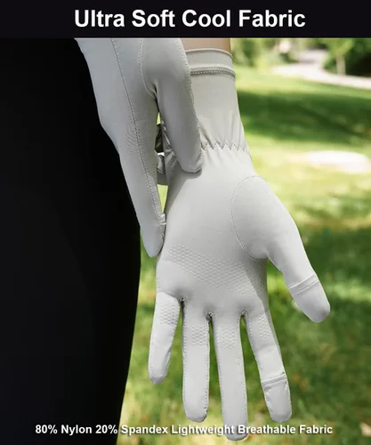 Miniatura 7 de SUJAYU Guantes de protección UV ultra finos para mujer, protección solar UPF para pantalla táctil transpirable