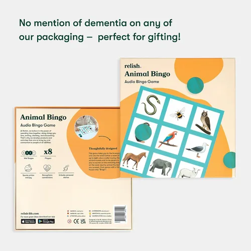 Miniatura 6 de Relish Animal Bingo Game - Productos para el Alzheimer y actividades de demencia, juegos de demencia y regalos para personas mayores y ancianos