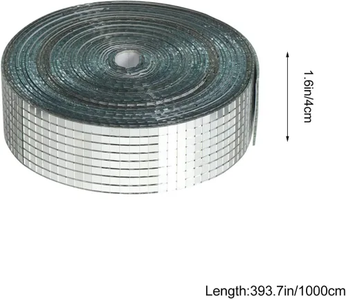 Miniatura 6 de Azulejos rollos cuadrados espejos azulejos plateados autoadhesivos despegar y pegar pared pared adhesivo para el hogar 10 mx4 cm