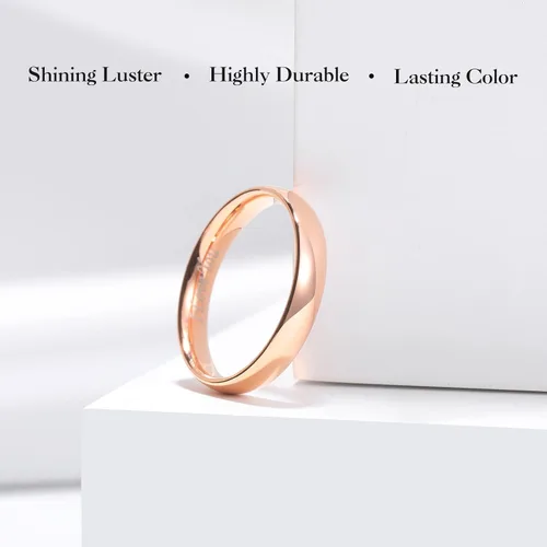Miniatura 65 de King Will Alianza de boda de acero inoxidable 316L para hombres y mujeres, anillo de boda de 0.31 a 0.315 pulgadas de ancho, chapado en negro