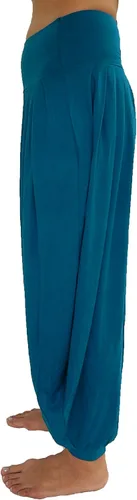 Miniatura 25 de Lovely Creations Pantalones holgados con cintura elástica y harem Aladdin para mujer