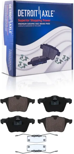 Miniatura 132 de Detroit Axle - Pastillas de freno traseras para Honda Odyssey 2011-2017 Pilot 2007-2013 MDX 2010-2013 ZDX 2010-2013 Pastillas de freno de cerámica