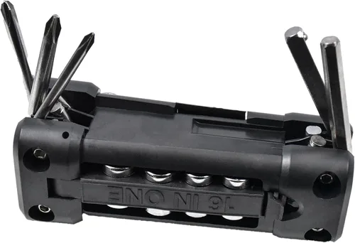 Miniatura 3 de Juego de herramientas multiusos para bicicleta, juego de herramientas de bicicleta con llave hexagonal incluida para carretera, exteriores y Negro