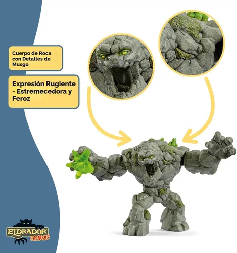 Miniatura 4 de Schleich Eldrador - Figura de acción para niños de 7 a 12 años, monstruo de piedra