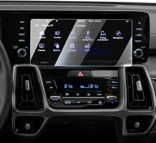 Miniatura 11 de Karltys Paquete de 2 protectores de pantalla para Nissan Frontier 2022-2024, accesorios de vidrio templado de 9 pulgadas, sin deslumbramiento ni