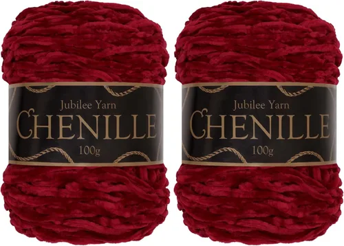 Miniatura 40 de JubileeYarn - Hilo de chenilla (3.53 oz/poliéster peinado, circonita), 1 pastel