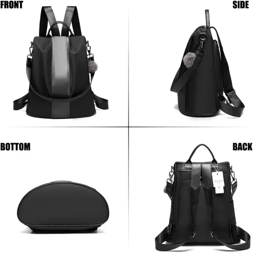 Miniatura 2 de Mochila impermeable liviana de nailon antirrobo para mujer, L