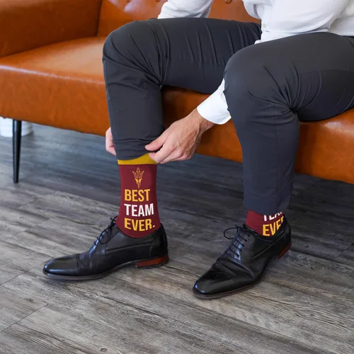 Miniatura 2 de For Bare Feet NCAA Unisex Best Team Ever Crew Sock Ncaa