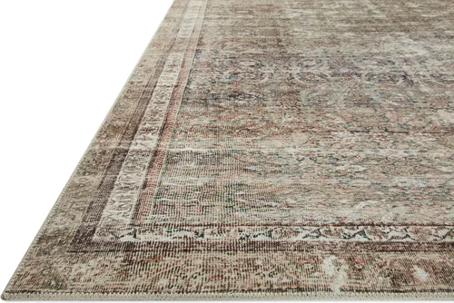 Miniatura 5 de Loloi Chris Loves Julia Jules Collection JUL-06 Denim/Spice 2'-3'' x 3'-9'', 0.13 pulgadas de altura, alfombra decorativa