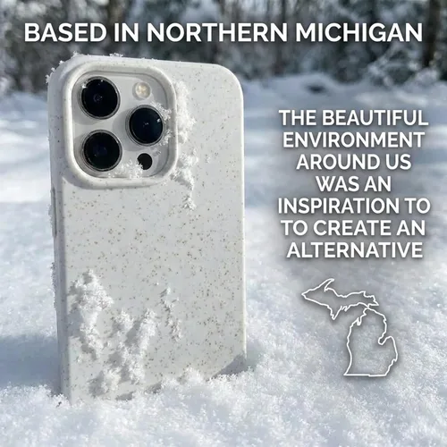 Miniatura 5 de Eco by GranolaGear - Funda ecológica para iPhone 11 de GranolaGear - Biodegradable, compostable, sin plástico, hecha de plantas - Alpine Snow