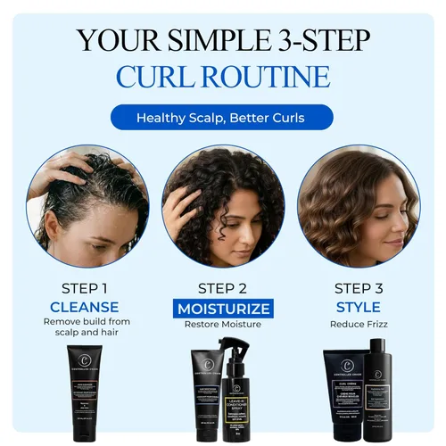 Miniatura 8 de Controlled Chaos Hidratante capilar para cabello rizado, sin parabenos ni sulfatos, hidrata y define el cabello extra seco, ondulado, grueso