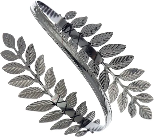 Miniatura 8 de RechicGu Pulsera de Hoja de Árbol de Navidad Brazalete de Brazo Superior Abrazadera Pulsera de Broche Pulsera de Brazalete Romano Griego Laurel
