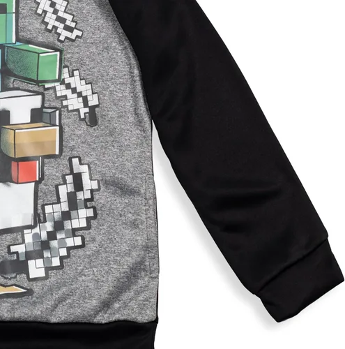 Miniatura 6 de Minecraft Creeper Zombie Steve - Sudadera con capucha de forro polar para niños pequeños a grandes