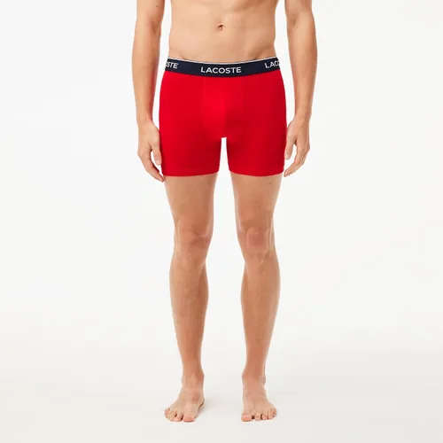 Miniatura 5 de Lacoste Calzoncillos tipo bóxer elásticos de algodón para hombre, paquete de 3
