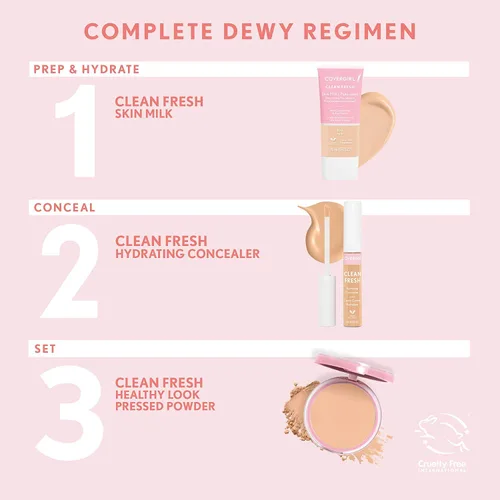 Miniatura 5 de Covergirl Clean Fresh - Polvo compacto translúcido, 0.35 onzas
