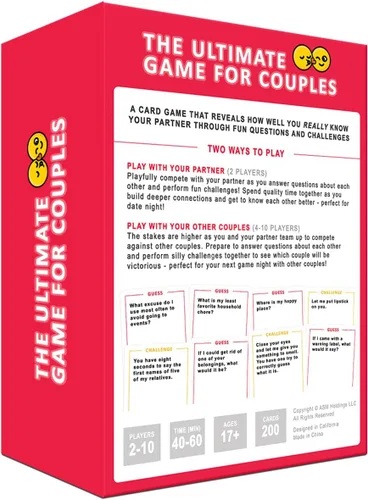 Miniatura 6 de El Juego Definitivo para Parejas, Grandes Conversaciones y Desafíos Divertidos para la Noche de Citas - Regalo Romántico Perfecto para Parejas
