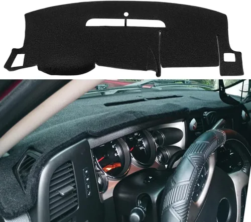 Miniatura 16 de Tapete de Cubierta del Tablero Compatible con GMC Sierra/Chevy Chevrolet Silverado 1999-2006 1500 2500 3500 HD, 2000-2006 GMC Yukon/Yukon XL/Chevy