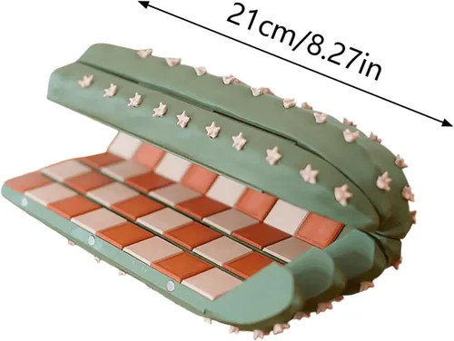 Miniatura 2 de Cactichess - Juego de ajedrez de cactus enrollable avanzado, tablero de ajedrez con temática de cactus, juego de ajedrez portátil impreso en 3D