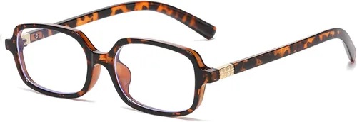 Miniatura 9 de LJCZKA Lentes rectangulares con bloqueo de luz azul para mujeres y hombres, lentes retro con marco cuadrado pequeño antifatiga ocular