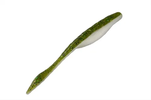 Strike King KVD Perfect Plastics - Señuelo de pesca con sábalo de cafeína, cebo de plástico suave, cola de burbujas única rellena de aire, sal