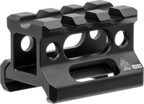 Leapers MT-RSX8S Inc., UTG Soporte elevador Picatinny de ranuras SS, Negro, 0.83"