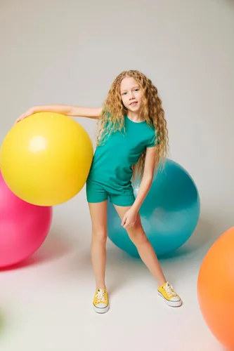 Miniatura 111 de Lilax Pantalones cortos de baile básicos y suaves para niñas para gimnasia o debajo de las faldas