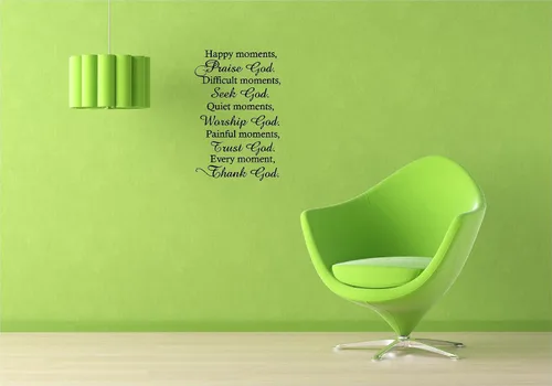 Miniatura 3 de Momentos felices, alabado a Dios. Momentos difíciles, busca a Dios. Momentos tranquilos, adorar a Dios. Momentos dolorosos, confía en Dios. Cada